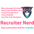Recruiter Nerd - automate work with LinkedIn