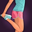 ไอคอนของโปรแกรม: Fitness for women