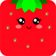 Strawberry backgrounds - Cute kawaii wallpapers icon
