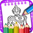 プログラムのアイコン：Ultra Coloring Book Man