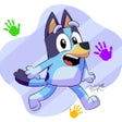 プログラムのアイコン：Bluey Glitter Book art Ap…
