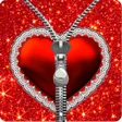 Symbol des Programms: Heart zipper lock screen