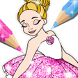 プログラムのアイコン：Ballerina Coloring Book G…