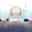 Symbol des Programms: Samurai Anime Boy Koi in …