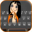 Creepy Momo 2 Keyboard Theme
