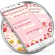 SMS Messages Strawberry IceCream Theme
