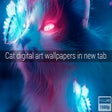 Icon of program: Cat digital art Wallpaper…