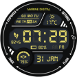 Marine Digital Watch Face  Clock Live Wallpaper
