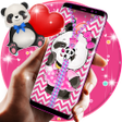أيقونة البرنامج: Cute panda zipper