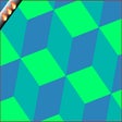 Icon of program: Blue Green Cubes HD Wallp…