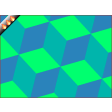 Blue Green Cubes HD Wallpaper Tab Theme