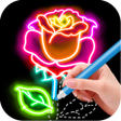 Draw Glow Flower