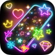 プログラムのアイコン：Neon Live Wallpaper Glitz…