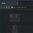 プログラムのアイコン：New Tab - qwerty shortcut…