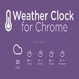 Ícone do programa: Weather Clock for Chrome