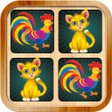 Icon of program: Animals memory matching g…
