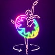 プログラムのアイコン：Neon Glow - 3D Color Puzz…
