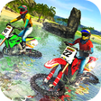 Beach Water Surfer Bike Racing