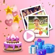 أيقونة البرنامج: Birthday Photo Frame With…