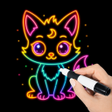 ไอคอนของโปรแกรม: Magic Doodle: Neon Drawin…
