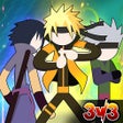 أيقونة البرنامج: Stickman Ninja - 3v3 Batt…