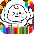 BT21 coloring game