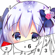 プログラムのアイコン：kawaii Anime - Color by N…