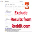 Exclude Reddit from SERPs icon