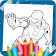 Icon of program: Superhero Coloring Book