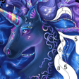 Unicorn Color by Number Game