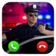 أيقونة البرنامج: Fake Phone Call From Poli…