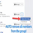 Icon of program: Remove members from group…