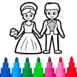 プログラムのアイコン：Wedding Coloring Pages Br…