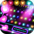 Icon of program: Neon Lights Love Keyboard…