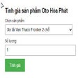 أيقونة البرنامج: Tính giá sản phẩm Oto Hòa…
