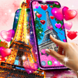 Icon of program: Paris love live wallpaper