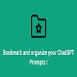 BookmarkGPT - Bookmark Your Prompts