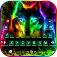 Colorful Wolf Keyboard Theme