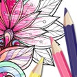 أيقونة البرنامج: Color Therapy Coloring Pa…
