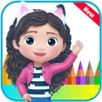 Ikon program: Dolls Doodle Coloring  pu…