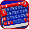 Red Blue Classic Keyboard Theme
