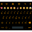 Emoji Keyboard Flat BlackOrang