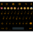 Emoji Keyboard Flat BlackOrang