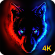 プログラムのアイコン：Wolf Wallpapers 4k
