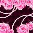 バラ壁紙 Glitter rose