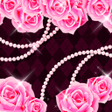 プログラムのアイコン：バラ壁紙 Glitter rose