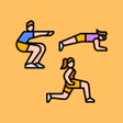 プログラムのアイコン：squat plank lunge challen…