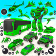 Army Bus Robot Game: Car Games