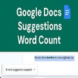 Google Docs Suggestions Word Count