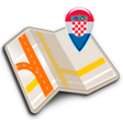 Map of Croatia offline icon